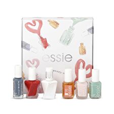 Essie Discovery Set Essie: Nail Enamel Vegan Glossy Shine Finish Nail Polish 99 Mint Candy Apple 13.5ml & Expressie Air Dry Nail Polish 13.5ml & Gel Couture Nail Polish Rock The Runway 13.5ml & Nail Polish Ballet Slippers 13.5ml & Gel Couture Top Coat Nail Strengthening Lacquer 13.5ml & Cuticle Care Apricot Oil Hydrating Conditions Nail Cuticle Oil Treatment 13.5ml Essie Discovery Set Essie: Nail Enamel Vegan Glossy Shine Finish Nail Polish 99 Mint Candy Apple 13.5ml & Expressie Air Dry Nail Polish 13.5ml & Gel Couture Nail Polish Rock The Runway 13.5ml & Nail Polish Ballet Slippers 13.5ml & Gel Couture Top Coat Nail Strengthening Lacquer 13.5ml & Cuticle Care Apricot Oil Hydrating Conditions Nail Cuticle Oil Treatment 13.5ml