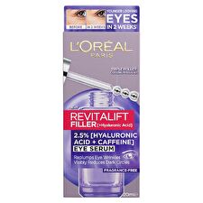 L'Oreal Paris Revitalift Filler Hyaluronic Acid Eye Serum 20ml/0.67oz L'Oreal Paris Revitalift Filler Hyaluronic Acid Eye Serum 20ml/0.67oz