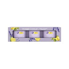 Yankee Candle Lemon Lavender Gift Set Of Votive Candles In Glass 37.0g Yankee Candle Lemon Lavender Gift Set Of Votive Candles In Glass 37.0g