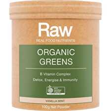 Raw Organic Greens Vanilla Mint 100g Raw Organic Greens Vanilla Mint 100g