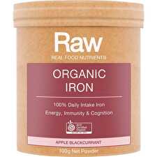 Raw Organic Iron Apple Blackcurrant 100g Raw Organic Iron Apple Blackcurrant 100g