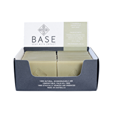 Base (soap With Impact) Soap Bar Lavender & Green Clay (raw Bar) 120g X 10 Display Base (soap With Impact) Soap Bar Lavender & Green Clay (raw Bar) 120g X 10 Display