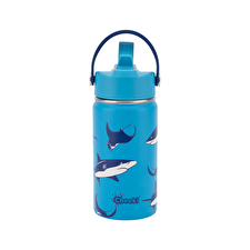 Cheeki Insulated Bottle Kids Sharks 400ml Cheeki Insulated Bottle Kids Sharks 400ml