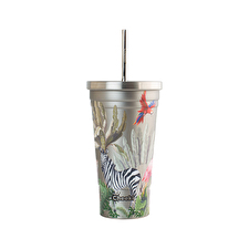 Cheeki Stainless Steel Insulated Tumbler 3d Jungle 500ml Cheeki Stainless Steel Insulated Tumbler 3d Jungle 500ml