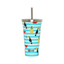 Cheeki Stainless Steel Insulated Tumbler 3d Toucan 500ml Cheeki Stainless Steel Insulated Tumbler 3d Toucan 500ml
