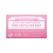 Dr. Bronners All-one Pure-castile Magic Bar Soap Cherry Blossom 140g Dr. Bronners All-one Pure-castile Magic Bar Soap Cherry Blossom 140g