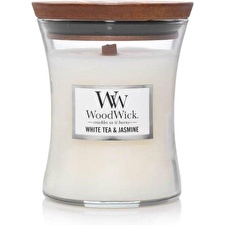 WoodWick Scented Candle Vase White Tea & Jasmine 275 G WoodWick Scented Candle Vase White Tea & Jasmine 275 G