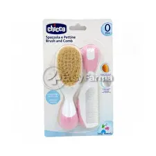 Chicco šukos Ir šepetys Rožinė 0ml+ Chicco šukos Ir šepetys Rožinė 0ml+