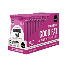 Googys Good Fat Collagen Bar Mixed Berry 45g X 12 Display Googys Good Fat Collagen Bar Mixed Berry 45g X 12 Display