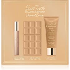 Sabrina Carpenter Caramel Dream 3pc Set - Eau De Parfum & Purse Spray 10ml & Body Lotion 75ml 30ml Sabrina Carpenter Caramel Dream 3pc Set - Eau De Parfum & Purse Spray 10ml & Body Lotion 75ml 30ml