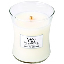 Woodwick Mini Hourglass Candles Scented Candle White Tea & Jasmine 85 G Woodwick Mini Hourglass Candles Scented Candle White Tea & Jasmine 85 G
