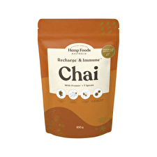 Hemp Foods Australia Chai Recharge + Immune With Protein + 7 Spices 100g Hemp Foods Australia Chai Recharge + Immune With Protein + 7 Spices 100g
