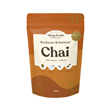 Hemp Foods Australia Chai Recharge + Immune With Protein + 7 Spices 252g Hemp Foods Australia Chai Recharge + Immune With Protein + 7 Spices 252g