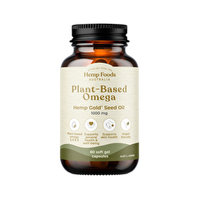 Hemp Foods Australia Plant-based Omega Hemp Gold Seed Oil Capsules 1000mg 60c Hemp Foods Australia Plant-based Omega Hemp Gold Seed Oil Capsules 1000mg 60c
