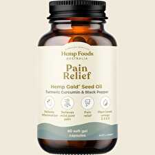 Hemp Foods Australia Pain Relief Hemp Gold Seed Oil (turmeric Curcumin & Black Pepper) Capsules 60c Hemp Foods Australia Pain Relief Hemp Gold Seed Oil (turmeric Curcumin & Black Pepper) Capsules 60c