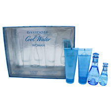 Davidoff Cool Water For Women - 4 Pc Gift Set 30ml/1.7oz Eau De Toilette Spray 0.5oz Eau De Toilette Spray 60ml/2.5oz Shower Gel 60ml/2.5oz Body Lotion 30ml/1.7oz Davidoff Cool Water For Women - 4 Pc Gift Set 30ml/1.7oz Eau De Toilette Spray 0.5oz Eau De Toilette Spray 60ml/2.5oz Shower Gel 60ml/2.5oz Body Lotion 30ml/1.7oz