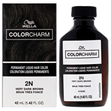 Wella Color Charm Permanent Liquid Hair Color - 2n Very Dark Brown For Unisex 30ml/1.42oz Wella Color Charm Permanent Liquid Hair Color - 2n Very Dark Brown For Unisex 30ml/1.42oz