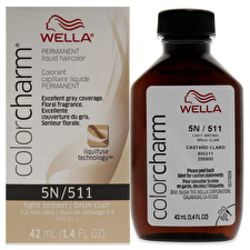 Wella Color Charm Permanent Liquid Hair Color - 511 5n Light Brown For Unisex 30ml/1.42oz Wella Color Charm Permanent Liquid Hair Color - 511 5n Light Brown For Unisex 30ml/1.42oz