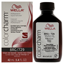 Wella Color Charm Permanent Liquid Hair Color - 729 8rg Titian Red Blonde For Unisex 30ml/1.42oz Wella Color Charm Permanent Liquid Hair Color - 729 8rg Titian Red Blonde For Unisex 30ml/1.42oz