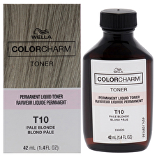 Wella Color Charm Permanent Liquid Toner - T10 Pale Blonde For Unisex 30ml/1.4oz Wella Color Charm Permanent Liquid Toner - T10 Pale Blonde For Unisex 30ml/1.4oz