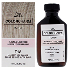 Wella Color Charm Permanent Liquid Toner - T18 Lightest Ash Blonde For Unisex 30ml/1.4oz Wella Color Charm Permanent Liquid Toner - T18 Lightest Ash Blonde For Unisex 30ml/1.4oz