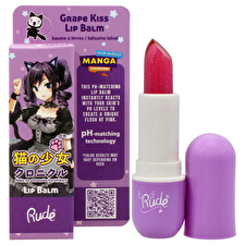 Rude Cosmetics Manga Collection Lip Balm - 3 Colors - Grape Kiss - 3.5g Rude Cosmetics Manga Collection Lip Balm - 3 Colors - Grape Kiss - 3.5g