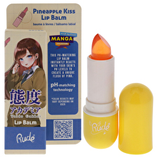 Rude Cosmetics Manga Collection Lip Balm - 3 Colors - Pineapple Kiss - 3.5 Rude Cosmetics Manga Collection Lip Balm - 3 Colors - Pineapple Kiss - 3.5