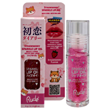 Rude Cosmetics Manga Collection Sparkle Lip Oil - Strawberry For Women 4.2ml/0.14oz Lip Oil 4.2ml/0.14oz Rude Cosmetics Manga Collection Sparkle Lip Oil - Strawberry For Women 4.2ml/0.14oz Lip Oil 4.2ml/0.14oz