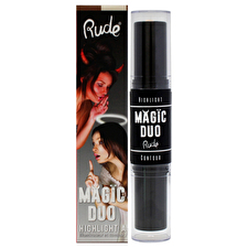 Rude Cosmetics Magic Duo Highlight & Contour - Medium - 4.5g Rude Cosmetics Magic Duo Highlight & Contour - Medium - 4.5g