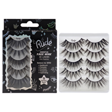 Rude Cosmetics Essential Faux Mink 3d Lashes - Seduce Me For Women 5pair Rude Cosmetics Essential Faux Mink 3d Lashes - Seduce Me For Women 5pair