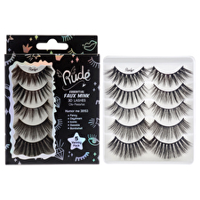 Rude Cosmetics Essential Faux Mink 3d Lashes - Humor Me For Women 5pair Rude Cosmetics Essential Faux Mink 3d Lashes - Humor Me For Women 5pair