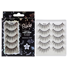 Rude Cosmetics Essential Faux Mink 3d Lashes - Adventurous For Women 5pair Rude Cosmetics Essential Faux Mink 3d Lashes - Adventurous For Women 5pair