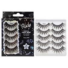 Rude Cosmetics Essential Faux Mink 3d Lashes - Fancy For Women 5pair Rude Cosmetics Essential Faux Mink 3d Lashes - Fancy For Women 5pair