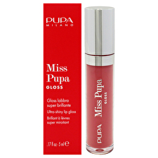 PUPA Milano Glittering Lip Gloss Miss Pupa Gloss ( Ultra Shine Gloss Instant Volume Efect) 5ml - Shade: 402 Blossom Pink PUPA Milano Glittering Lip Gloss Miss Pupa Gloss ( Ultra Shine Gloss Instant Volume Efect) 5ml - Shade: 402 Blossom Pink