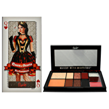 Rude Cosmetics Face Card Palette - Queen Of Hearts For Women 0.51oz Rude Cosmetics Face Card Palette - Queen Of Hearts For Women 0.51oz