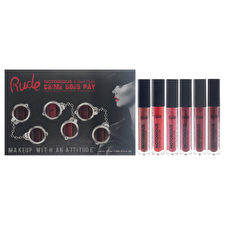 Rude Cosmetics Crime Does Pay Notorious - Dark For Women - 6 Pc 0.084oz Lipstick - Amulet 0.084oz Lipstick - Bewitching 0.084oz Lipstick - Hypnotic 0.084oz Lipstick - Secretacy 0.084oz Lipstick - Seductress 0.084oz Lipstick - Sorceress 0.084oz Rude Cosmetics Crime Does Pay Notorious - Dark For Women - 6 Pc 0.084oz Lipstick - Amulet 0.084oz Lipstick - Bewitching 0.084oz Lipstick - Hypnotic 0.084oz Lipstick - Secretacy 0.084oz Lipstick - Seductress 0.084oz Lipstick - Sorceress 0.084oz