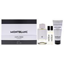 Mont Blanc Explorer Platinum For Men - 4 Pc Gift Set 90ml/3.3oz Eau De Parfum Spray 2x 0.25oz Eau De Parfum Spray (mini) 90ml/3.3oz Shower Gel 2x0.25oz Mont Blanc Explorer Platinum For Men - 4 Pc Gift Set 90ml/3.3oz Eau De Parfum Spray 2x 0.25oz Eau De Parfum Spray (mini) 90ml/3.3oz Shower Gel 2x0.25oz