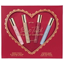 Sabrina Carpenter Mini Spray Set - Sweet Tooth & Caramel Dream & Cherry Baby & Me Espresso - All Spray 10ml Sabrina Carpenter Mini Spray Set - Sweet Tooth & Caramel Dream & Cherry Baby & Me Espresso - All Spray 10ml