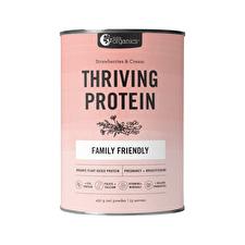 Nutra Organics Thriving Family Protein Strawberries & Cream 450g Nutra Organics Thriving Family Protein Strawberries & Cream 450g