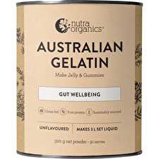 Nutra Organics Australian Gelatin Unflavoured 300g Nutra Organics Australian Gelatin Unflavoured 300g