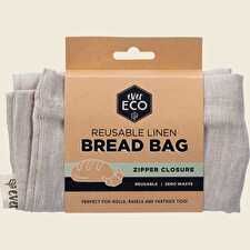 Reusable Linen Bread Bag Zipper Closure 32x40cm Reusable Linen Bread Bag Zipper Closure 32x40cm