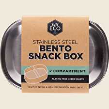 Stainless Steel Bento Snack Box 2 Compartments 580ml Stainless Steel Bento Snack Box 2 Compartments 580ml