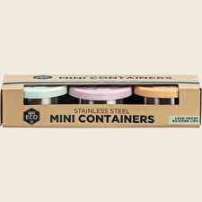 Stainless Steel Mini Containers Spring Pastel 3pk Stainless Steel Mini Containers Spring Pastel 3pk