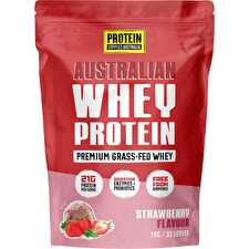 Protein Supplies Aust Whey Protein Strawberry 1kg Protein Supplies Aust Whey Protein Strawberry 1kg