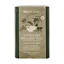 Roogenic Australia Australian Wellness Teas Discovery Set Tin X 10 Assorted Tea Bags Roogenic Australia Australian Wellness Teas Discovery Set Tin X 10 Assorted Tea Bags