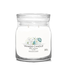 Yankee Candle Aromatic Candle Signature Glass Medium Baby Powder 368 G Yankee Candle Aromatic Candle Signature Glass Medium Baby Powder 368 G