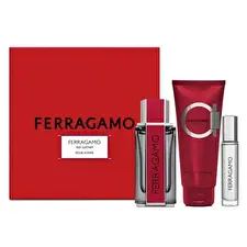 Salvatore Ferragamo Red Leather Man Set Eau De Parfum 100ml & Eau De Parfum 10ml & Shampoo & Sg 100ml Salvatore Ferragamo Red Leather Man Set Eau De Parfum 100ml & Eau De Parfum 10ml & Shampoo & Sg 100ml