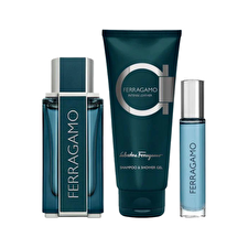 Salvatore Ferragamo Ferragamo Intense Leather Man Set Eau De Parfum 100ml & Eau De Parfum 10ml & Shampoo & Sg 100ml Salvatore Ferragamo Ferragamo Intense Leather Man Set Eau De Parfum 100ml & Eau De Parfum 10ml & Shampoo & Sg 100ml