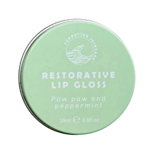Sunbutter Skincare Lip Gloss Restorative Paw Paw And Peppermint 15ml Sunbutter Skincare Lip Gloss Restorative Paw Paw And Peppermint 15ml