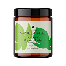 Vanilla Mozi Outdoor Soy Wax Candle Spearmint And Vanilla 175ml Vanilla Mozi Outdoor Soy Wax Candle Spearmint And Vanilla 175ml